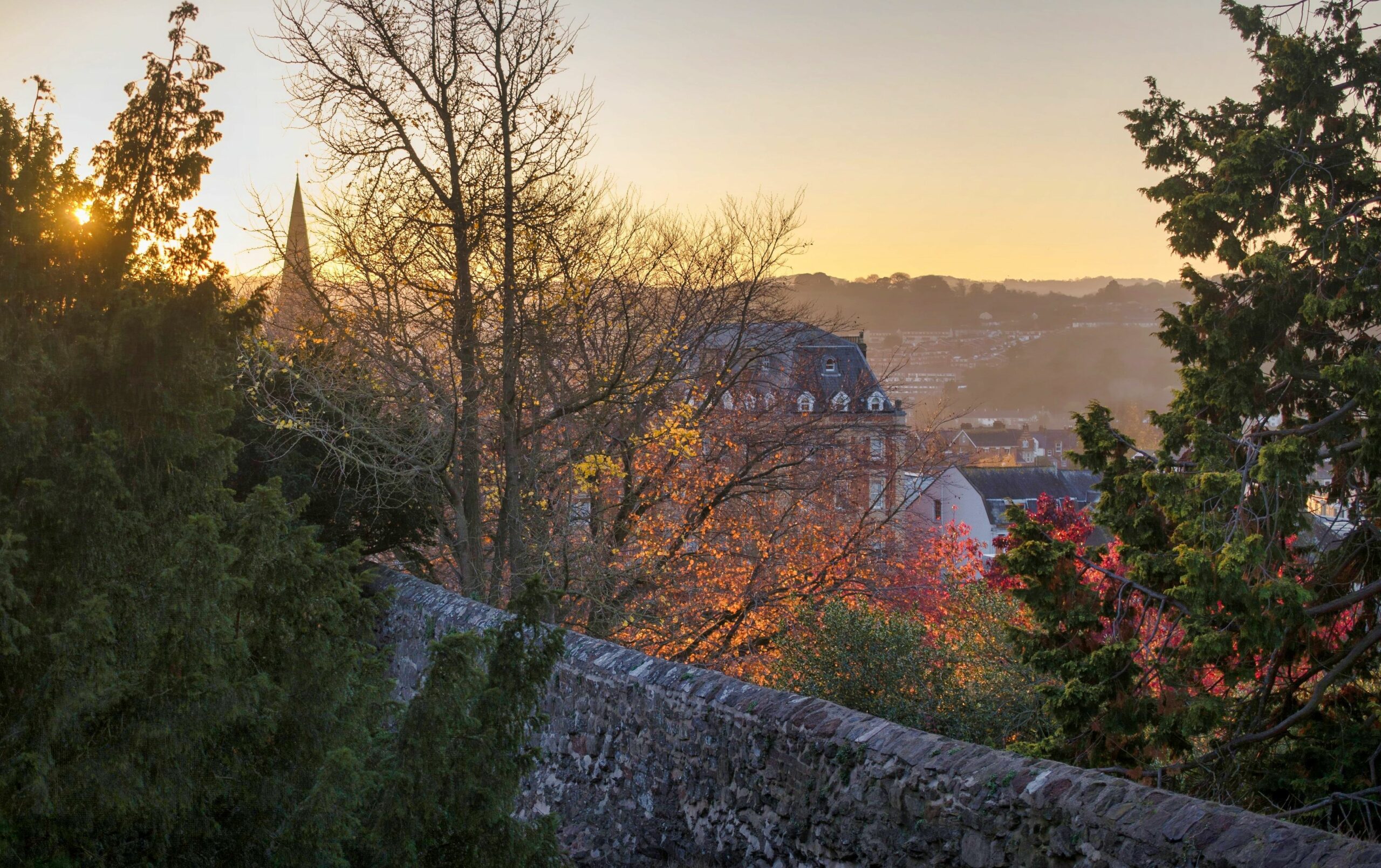 Autumnal View from Exeter Castle